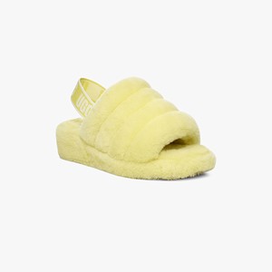 Ugg Fluff Yeah Women Slippers Yellow (9147WRLAE)